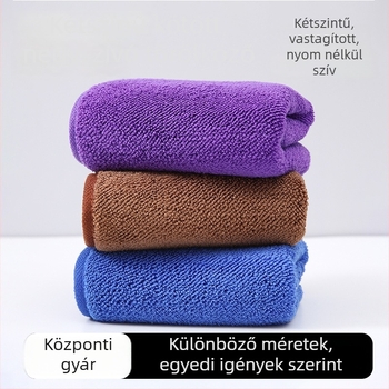 Korall plüss autó törölköző, testreszabható logó, 58 g, egyszálas mikroszálas, multifunkcionális, gyors vízfelvétel