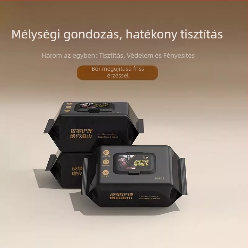 Autó belső bőrápoló nedves törlőkendők – spunlace nem szőtt anyag, bevont nedves törlőkendők, Xi Ling