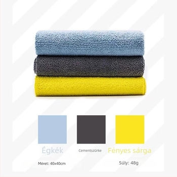 Autó mikroszálas törlőkendő polírozáshoz és törléshez - 300 g, warp-kötésű mikroszál, stranded yarn, finom rostok