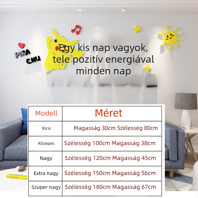 Instagram-stílusú inspiráló szavakkal 3D öntapadós falikép, akrilból – nappali, étkező és hálószoba
