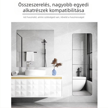 Öntapadós PVC falra szerelhető tükör, antistatikus, egyszerű stílus, 1 darab