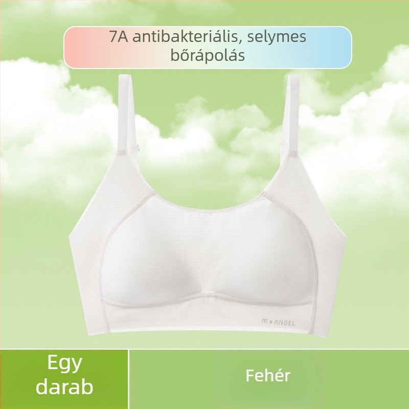 Lányoknak készült sportos, párnázott mellényes melltartó pubertás fejlődéséhez