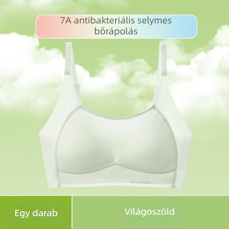 Lányoknak készült sportos, párnázott mellényes melltartó pubertás fejlődéséhez