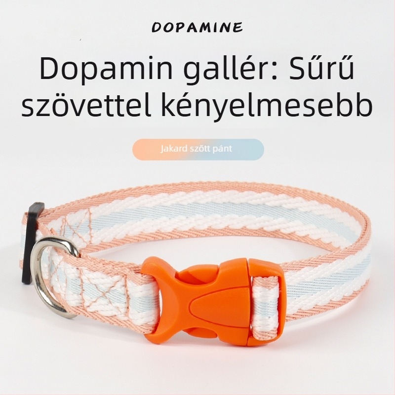 Kis- és közepes méretű kutya- és macskanyakörv, puha bőrrel bélelt, polipropilénhabos kialakítás.