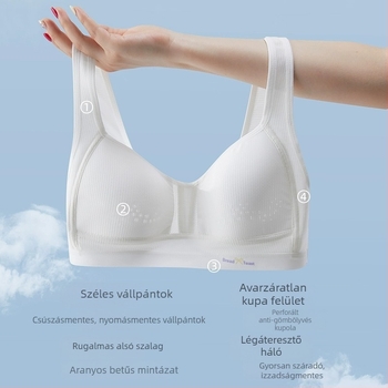 Tinédzserlányoknak készült sport melltartó-vest, nylon anyag, teljes kosár, vékony formázott kosár, acélmerevítő nélkül, rögzített dupla vállpánt, lélegző és kényelmes, 15 év feletti fiataloknak