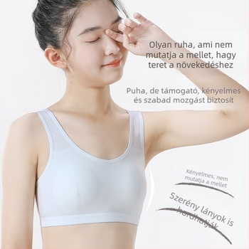 Kétfázisú antibakteriális sporttop lányoknak, nedvesség-elvezető, teljes kosár, modal anyag, pamut bélés