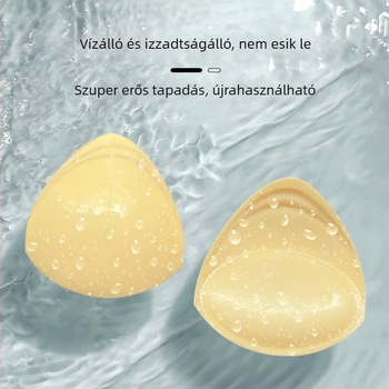 Mimanfen háromszög alakú, kétoldalas öntapadós melltartóbetét bikinihez – vastagított, légáteresztő, formázó betét