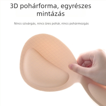 Beépített vastagító melltartó párna, légáteresztő szövettel és magas rugalmasságú pamuttal, összekapcsolt belső párna push-uphoz és hát formázáshoz