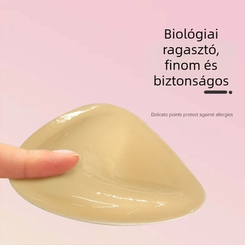 Szilikonból készült, kétoldalas önzáró V- alakú mellpárnák, kis mellekhez, formázó, vízálló, láthatatlan fehérnemű alatt, vastagított