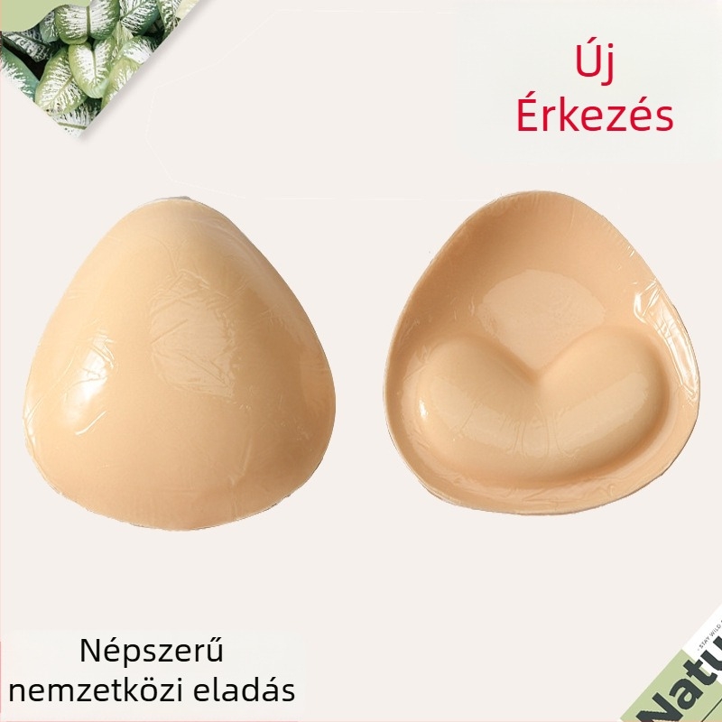 Mellszívó betét - szív alakú, öntapadós, kétoldalú vízálló, vastag pamutbetét
