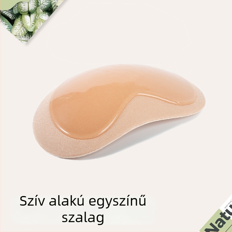 Mellszívó betét - szív alakú, öntapadós, kétoldalú vízálló, vastag pamutbetét