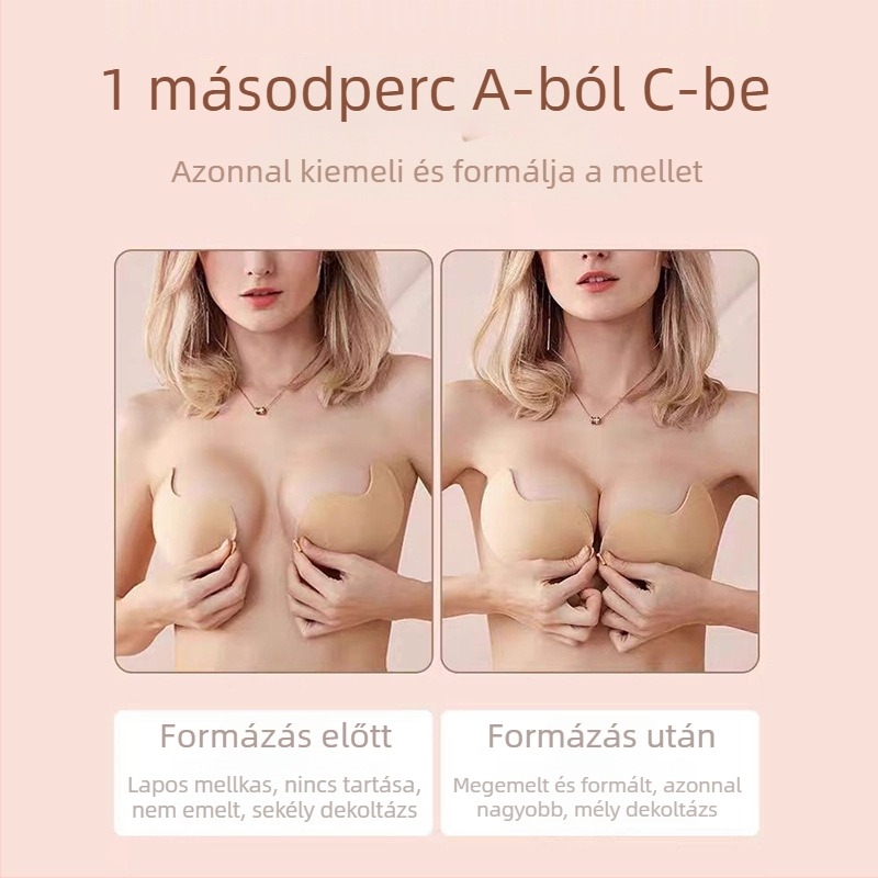 Mangó formájú mellpárnák nőknek, kis méretű mellekhez, láthatatlan pánt nélküli, légáteresztő, csúszásmentes