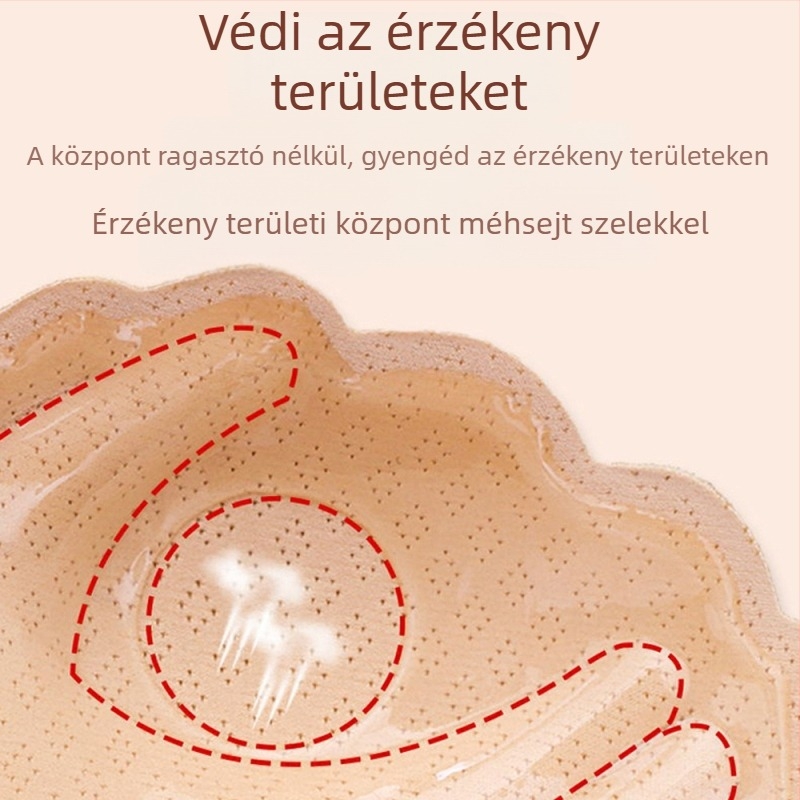 Forgó, állítható mellbetét kismellű nőknek – gyűjt és emel, vastagodott és nylon anyagú, mellbimbó formája: virág, Gelefen, esküvői fotókhoz