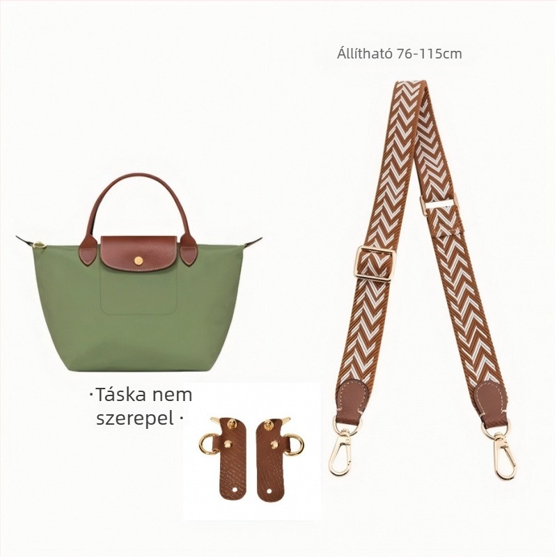 Nylon táska vállpánt, csíkos minta, állítható, városi minimalist stílus (Autumn 2023)