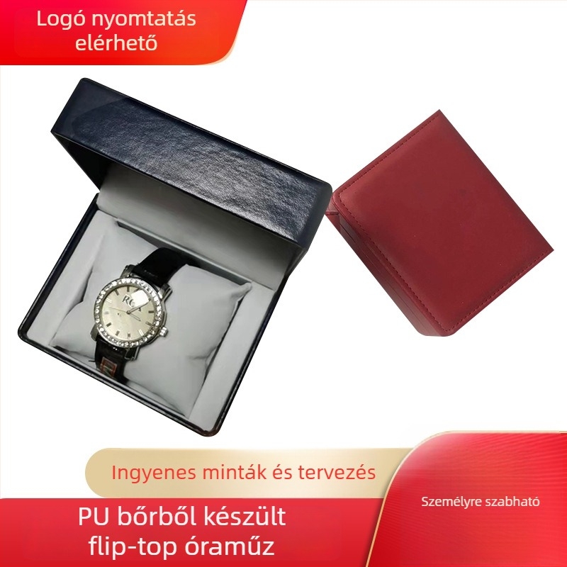 PU hajlított fedelű óradoboz ékszer-bemutatóval – Anyag: Kompozit anyagok, Csomagolás típusa: Doboz, Márka: Yuxiang, Ékszer csomagolás