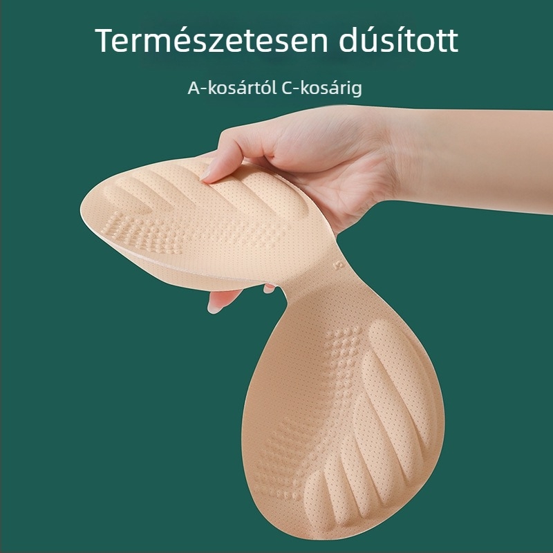 4 cm latex melltartó párnák, vastag belső párnák, egy darabból álló push-up melltartó, szivacsbélések