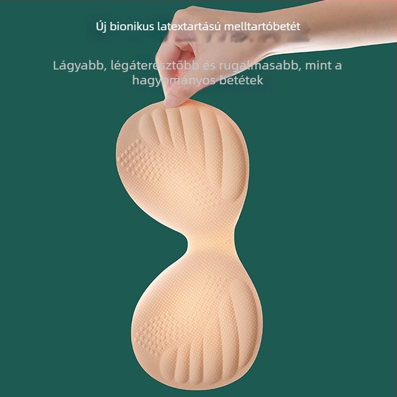 4 cm latex melltartó párnák, vastag belső párnák, egy darabból álló push-up melltartó, szivacsbélések