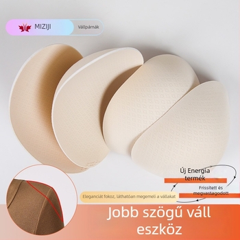 Vállpárna, vastagított szivacs, 3D varrás nélküli dizájn kabátokhoz és öltönyökhöz, Uniszex (Márka: Honey ziji; Anyag: pamut; Vastagság: vastagított; Funkciók: nyom nélkül, lélegző, javítja a passzolást)