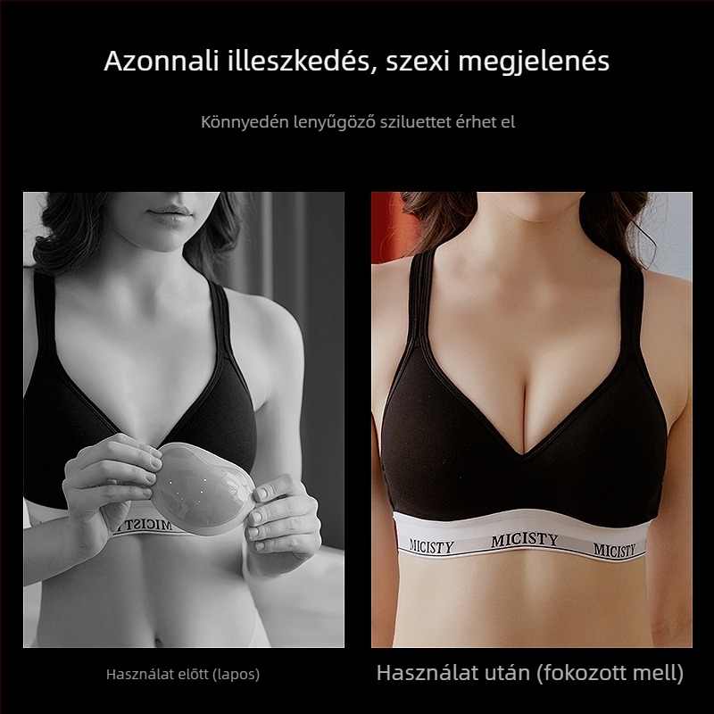 Öntapadó szilikon mellszívó betétek, vastagított betétek a bikini felsőjéhez, női alsónemű