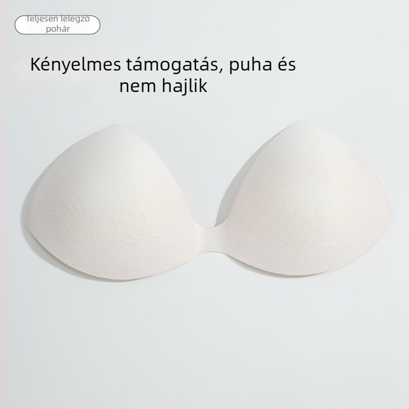 Hátsó dizájnú melltartó, kivehető légáteresztő párnával, vastagított push-up és latex melltartó betéttel