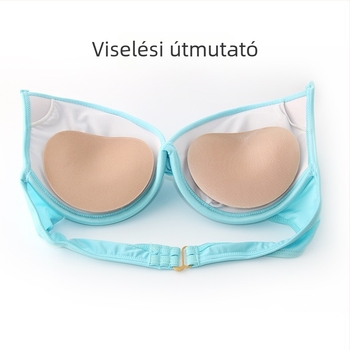 Szív alakú, vastag öntapadós melltartó betét nőknek
