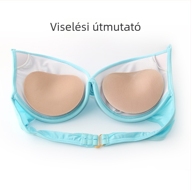Szív alakú, vastag öntapadós melltartó betét nőknek