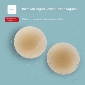 Szilikon melltapaszok - láthatatlan, vékony stílusú, kör alakú mellbimbó-tapaszok, szexi stílus
