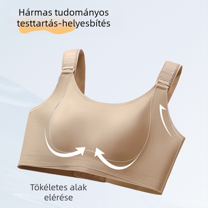 Állítható Push-Up melltartó nyuszi-fül kosarakkal, légáteresztő nylon, összegyűjtés és emelés