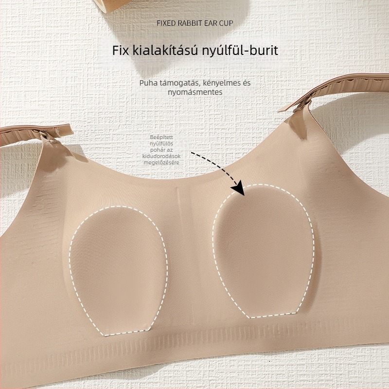 Állítható Push-Up melltartó nyuszi-fül kosarakkal, légáteresztő nylon, összegyűjtés és emelés