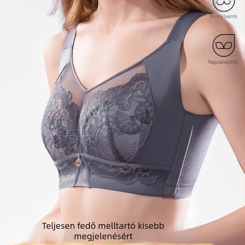 Mulberry-selyemből készült női melltartó, teljes kosár, oldalsó formázás, állítható pántokkal, push-up, lógás elleni