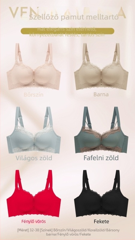 Denilan nejlon push-up melltartó rögzített dupla vállpántokkal, formázott csészék – vékony felső, vastag alsó, hátul négy sor kampóval