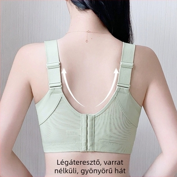 Nagymellűeknek készült melltartó, csipkés nylon anyagból, 3/4 kosár, vékony formázott kosár, fix dupla vállpántok, hátul négy sor kapocs