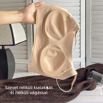 Drót nélküli sportmelltartó, seamless, lélegző, 3/4 kosár, nylonból formázott kosár, belső spandex bélés