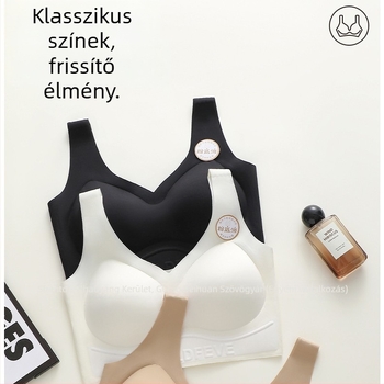 Nylon mellény-stílusú melltartó varrat nélküli, push-up, teljes kosár, vékony formázott kosár, habos kosár, pamut bélés, rögzített dupla pántok