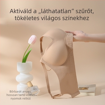 Láthatatlan, vezeték nélküli melltartó nőknek, oldalsó formázással, enyhe emeléssel, puha támasz, varrás nélküli