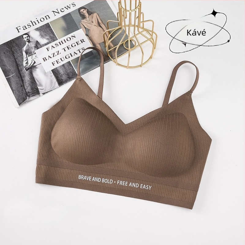 Nylon anyagú melltartó-vest, 3/4 kosár, vékony formázott kosár, rögzített kettős vállpántok, lélegző kényelem