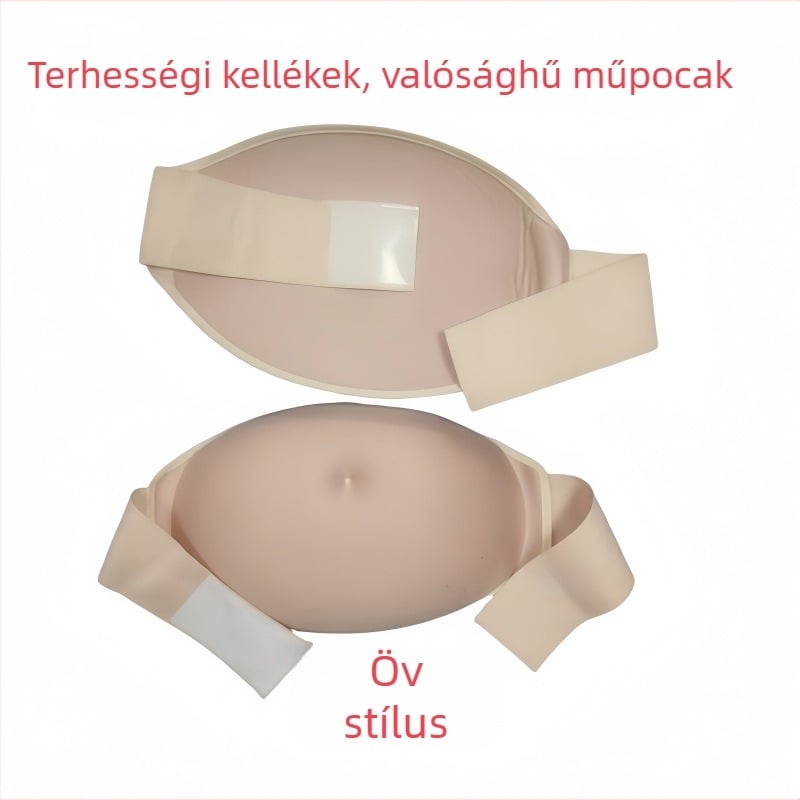 Hamis terhességi pocak rekvizit, szivacsból, varrat nélküli design