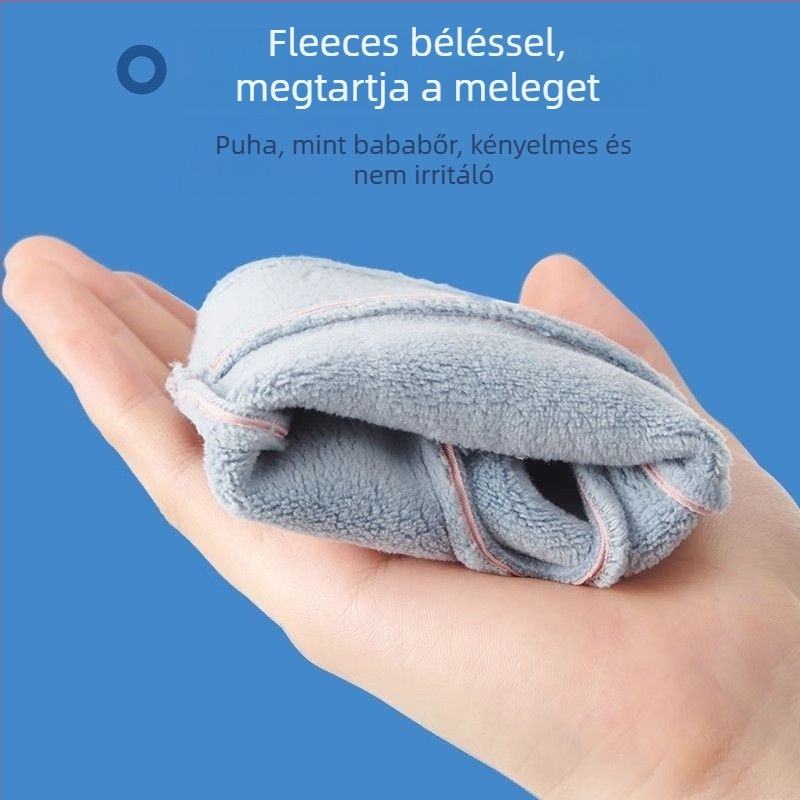 Gyermekeknek szóló kasmír kesztyűk, osztott ujjú dizájn, rajzfilm minta, őszi-téli időszakra, 3–13 éves