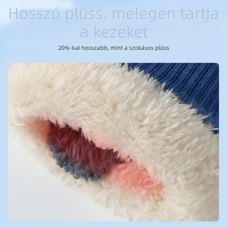 Uniszex téli síkesztyűk - vízálló, szélálló, meleg, érintőképernyő-kompatibilis, szétválasztott ujjak