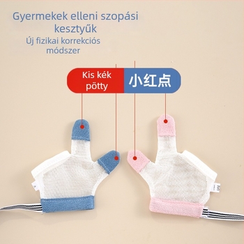 Gyermekeknek szánt harapásgátló ujjvédő kesztyűk – uniszex, csúszásmentes, mindazokra az évszakokra, 2025 tavasz