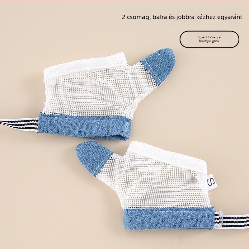 Gyermekeknek szánt harapásgátló ujjvédő kesztyűk – uniszex, csúszásmentes, mindazokra az évszakokra, 2025 tavasz