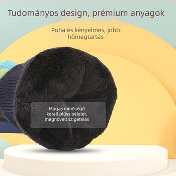 Gyerekek téli síkesztyűi fleece bélésű, vízálló, csúszásmentes, karikatúra mintával, fiúknak és lányoknak, 2–13 évesek