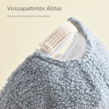 Gyerekeknek készült őszi-téli baseball sapka 3D-s fülekkel, szélálló és meleg
