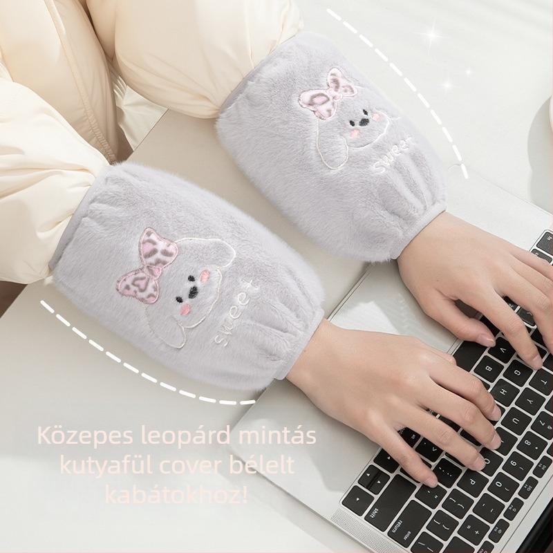 Gyerekeknek készült leopard mintás karpántok, rajzfilm mintával, poliészter, meleg, anti-szennyeződés, laza szabás
