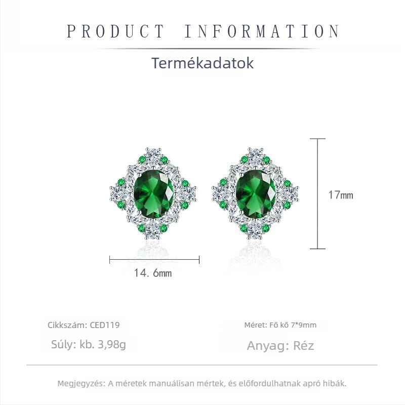 Réz ékszer garnitúra: fülbevaló, nyaklánc és karkötő; elektroplattázás; dobozos lánc; réz medál; növényi minta