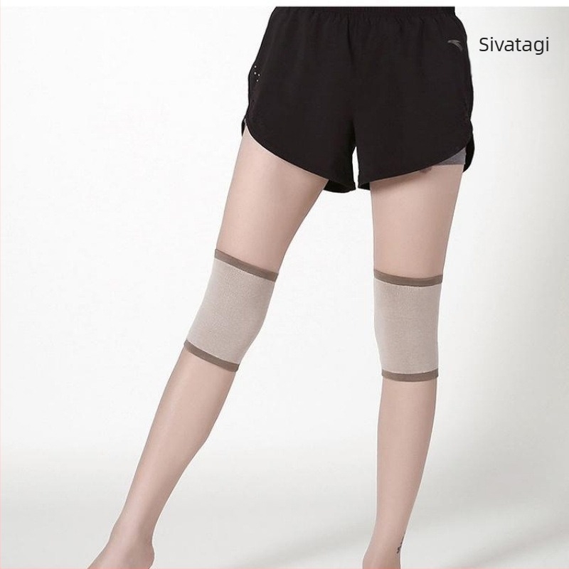 Térdvédők pamut-spandex anyagból, csúszásbiztos, vékony modell, felnőtteknek, sport használatra