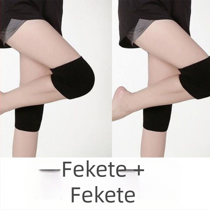 Térdvédők pamut-spandex anyagból, csúszásbiztos, vékony modell, felnőtteknek, sport használatra