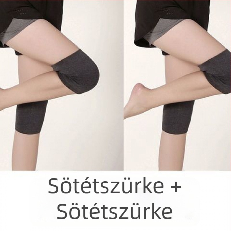 Térdvédők pamut-spandex anyagból, csúszásbiztos, vékony modell, felnőtteknek, sport használatra