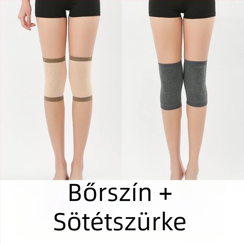 Térdvédők pamut-spandex anyagból, csúszásbiztos, vékony modell, felnőtteknek, sport használatra
