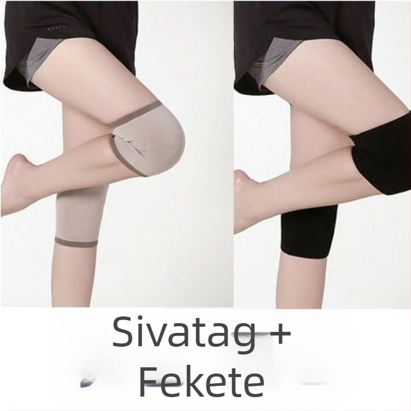 Térdvédők pamut-spandex anyagból, csúszásbiztos, vékony modell, felnőtteknek, sport használatra